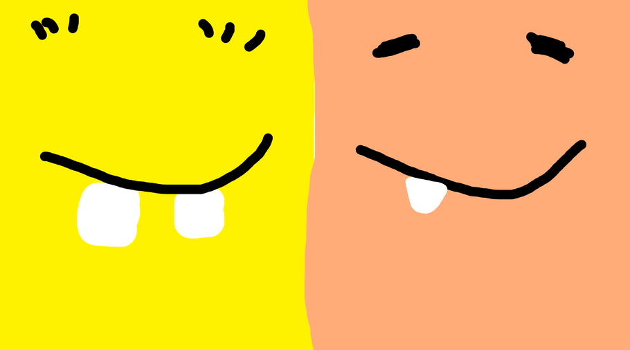 a color story: spongebob and patrick